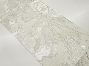 束ね熨斗に草花模様織出し袋帯